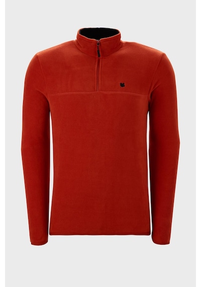 Buratti Slim Fit Anti-Pilling Tüylenme Yapmayan Bato Yaka Kışlık Şardonlu Erkek Polar 5906001 Orange