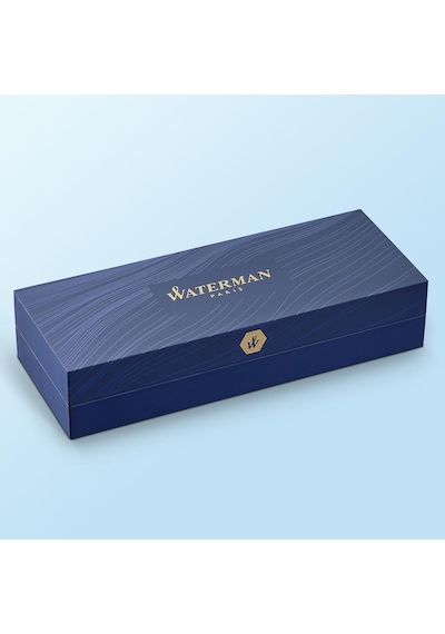 Waterman Hemisphere Mat Siyah Altın Tasarımlı Roller Kalem, Ince Çok Renkli