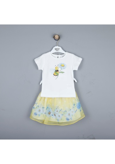 Xo Kids P-003316 Bes 2393 Kız Takım 6-18 Ay Ekru
