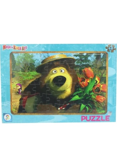 MS7538 MASHA KOCA AYI 48 PARÇA FRAME PUZZLE (2ASORTİ)