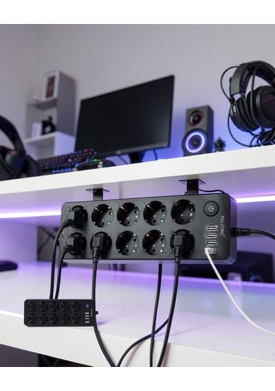 Usb Ve Type-c Çıkışlı 10'lu Akım Korumalı Çoklu Priz Güç Dağıtıcı 2 m