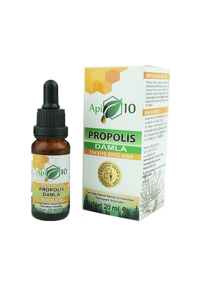 Api10 Propolis Damla Alkolsüz Takviye Edici Gıda 20 ML