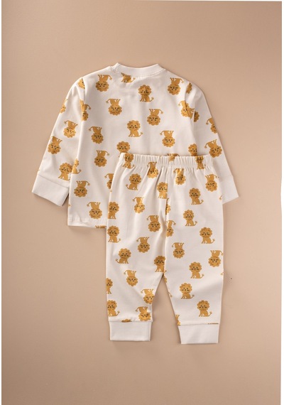 Cigit Pijama Takım 1-7 Yaş Ekru