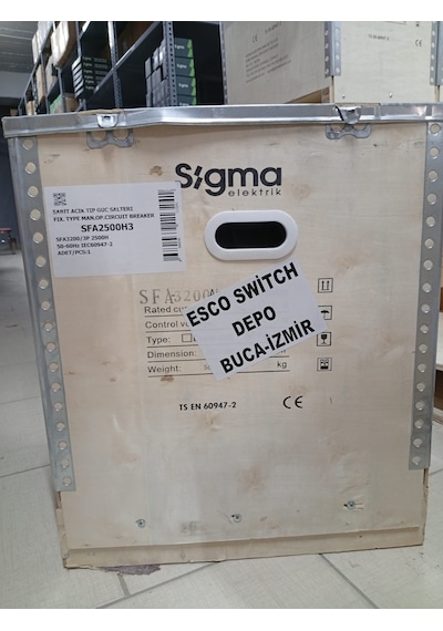 Sigma Termik Manyetik Şalter 3 Kutuplu - Sfa2500h3 2500a Açık Tip Güç Şalteri