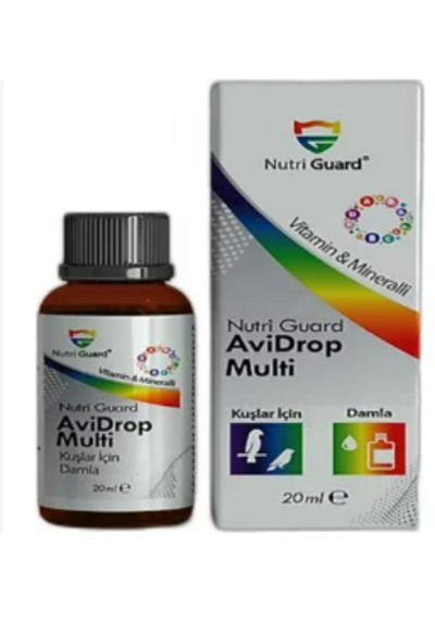 Nutri Guard Avi Drop 20 Ml Kuş Multi-vitamin Sıvı Takviyesi - Tüy Dökümü, İştah & Canlılık Damlası