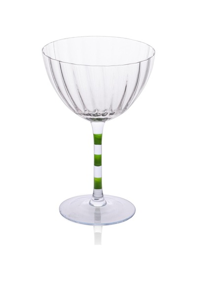 The Mia Ayaklı Cam Dondurma Kasesi Mor Yeşil 280 Ml