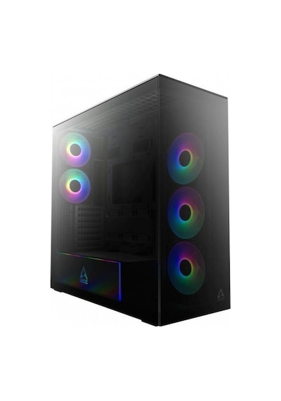 ARCTIC Xtender 5xARGB Fan Tempered Glass 420mm Sıvı Soğutma Destekli E-ATX Type-C Kule Tipi Siyah Bilgisayar Kasası