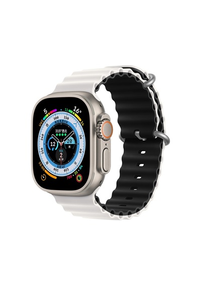 Apple Uyumlu  Watch 42 MM 44 MM 45 MM 49 MM Kordon Ocean Silikon Kordon 1/2/3/4/5/6/se/7/8/ultra