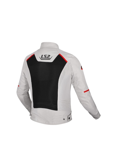 Ls2 Breeze Mont Gri-siyah-kırmızı