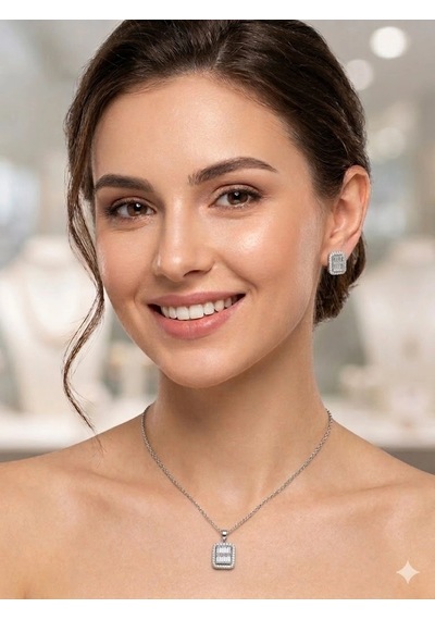 Baget Taşlı Set Çok Renkli 88731419
