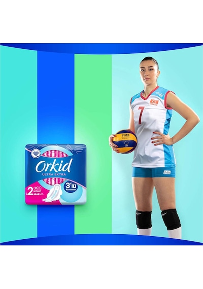 Orkid Ultra Ekstra Süper Ekonomik Hijyenik Ped Uzun 22'li