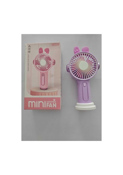 Mini El Fanı Büyük Boy Şarjlı Figürlü 3 Kademeli Taşınabilir Vantilatör Masa El Tip