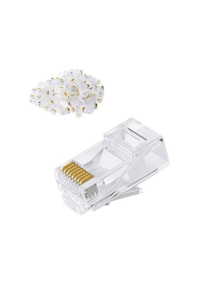 Rj45 Cat5/Cat5E Ethernet Konnektör Soketi 100 Adet