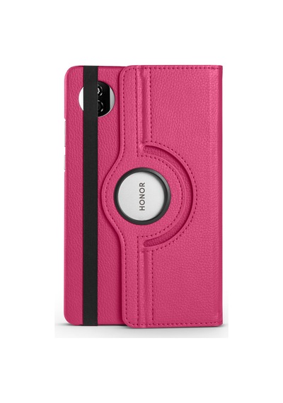 Honor Pad X7 2025 8.7 Jms-w09-jms-l09 Uyumlu 360 Dönebilen Standlı Pu Deri Tablet Kılıfı - Pembe - T40596
