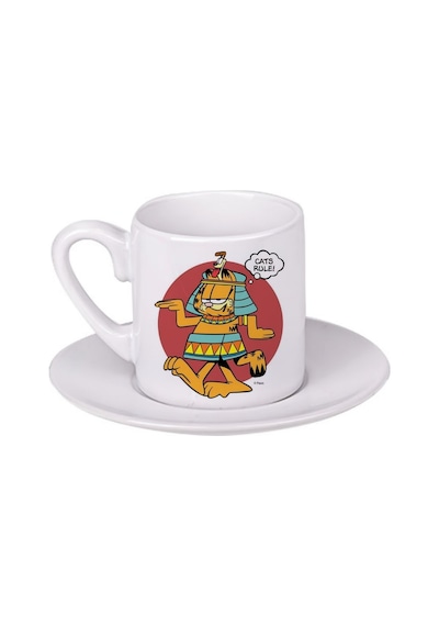 Garfield Türk Kahvesi Fincanı Beyaz