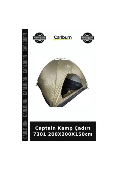 Özel Seri Captain Kamp Çadırı 7301 200x200x150cm Seyahat İlkbahar Yolculuk Standart