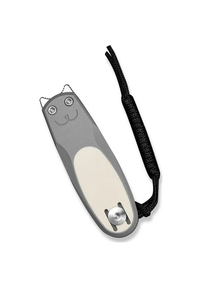 Civivi Purr Gray & Ivory G10 Handle Satin Finished Nitro-v Blade Kamp Çakı Gri