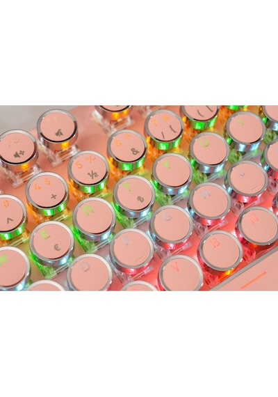 K550 Red Switch Mekanik Oyuncu Klavyesi-hot-swap-rainbow Rgb-3 Adet Yedek Switch