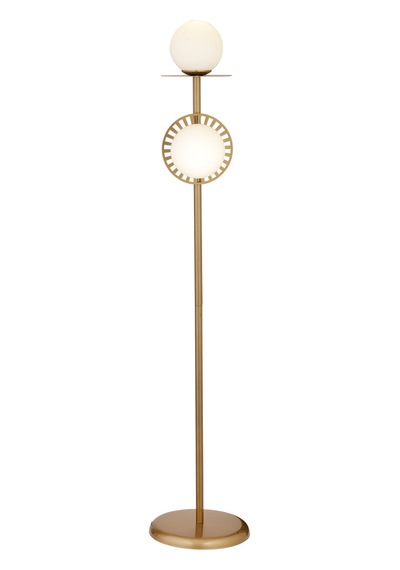 Rakes Eskitme Beyaz Camlı Modern Tasarım Metal Lambader