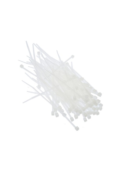 Tek-iş Kablo Bağı Cırt Kelepçe 100 Mm X 2.5 Mm Beyaz 50 Adet