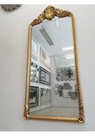 Ayna Denizi Princess Great Gold Model Altın Renk Dekoratif Boy Aynası Altın
