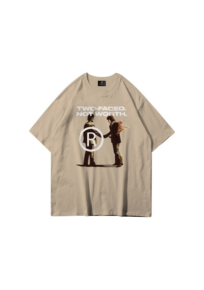 Flood Of Style Unisex Two Faced Tshirt Taş Gri