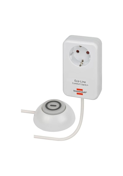 Brennenstuhl Eco-line 1,5 Metre Uzatmaya Sahip Kumandalı Ip20 Lisanslı Tekli Priz