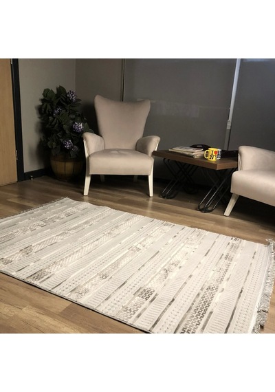 Hoom Rugs Monica Mc 358 Gri İskandinav Halı Gri