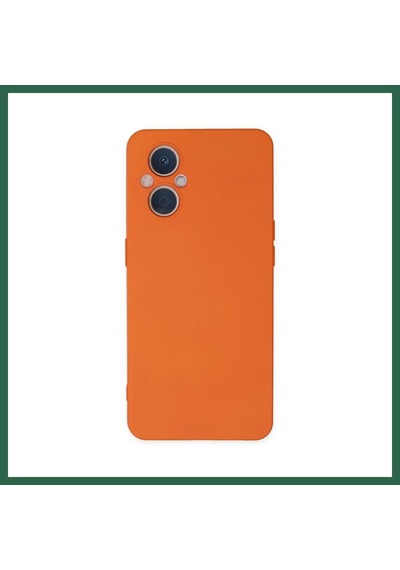 Bezos Reno 7 Lite Kılıf Nano İçi Kadife Silikon - Turuncu Bzs01