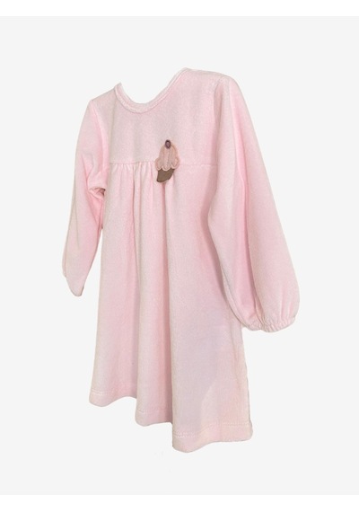 Flexi Kız Bebek Kadife Elbise-481 Pembe