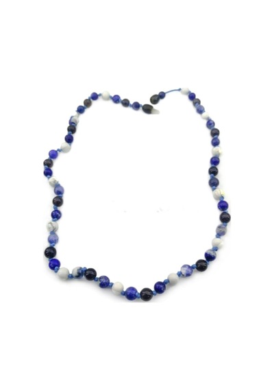 Öğrenci Kolye-Sodalit-Havlit-Lapis-Dumanlı Kuvars (  Doğa