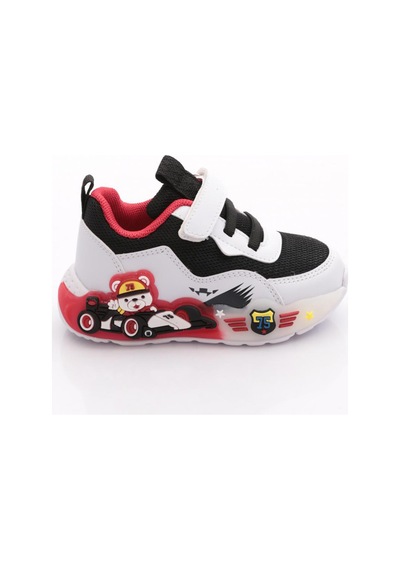 Pepino By26-2185 Çocuk Bebe Spor Ayakkabı Siyah Beyaz Kırmızı