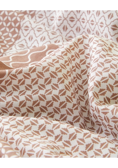 English Home Chain Patch Kolay Ütülenir Tek Kişilik Nevresim Takımı 160x220 Cm Turuncu