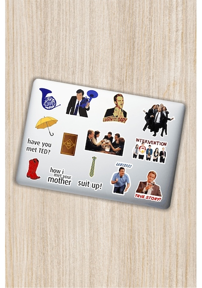 How I Met Your Mother Dekoratif Laptop Notebook Tablet Telefon Sticker Set 007