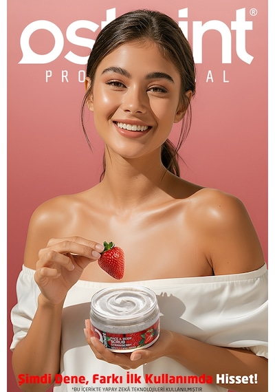 Ostwint Çilek Özlü Yüz ve Vücut Peeling 300 ML