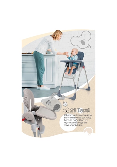 Kiwi Safe & Comfort Koala All in One Mama Sandalyesi