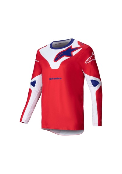 Alpinestars Racer Veil Kros Motosiklet Jerseyi Kırmızı Beyaz Mavi