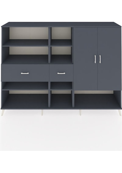 Hyperion Dolap 10 Raflı 2 Çekmeceli 2 Kapaklı 220x44x163 Antrasit Antrasit-antrasit Hyperion Dolap 10 Raflı 2 Çekmeceli 2 Kapaklı 220x44x163 Antrasit Antrasit-antrasit