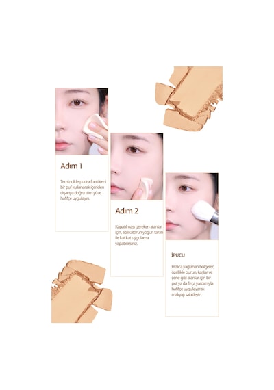 Hafif Yapılı, Pürüzsüz Mat Bitişli Pudra Fondöten Clıo Kill Cover Powder Foundation 23n Ginger 23