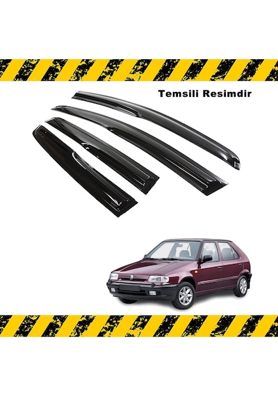 Skoda Favorit Mügen Cam Rüzgarlığı 1993 Sonrası 4 Lü Takım N11.14573