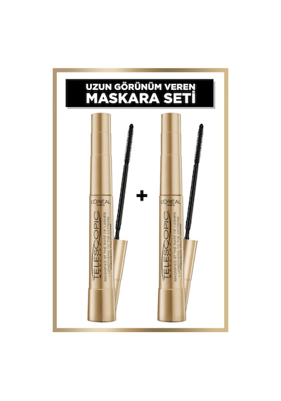 Telescopic Siyah Maskara 2'Li Set