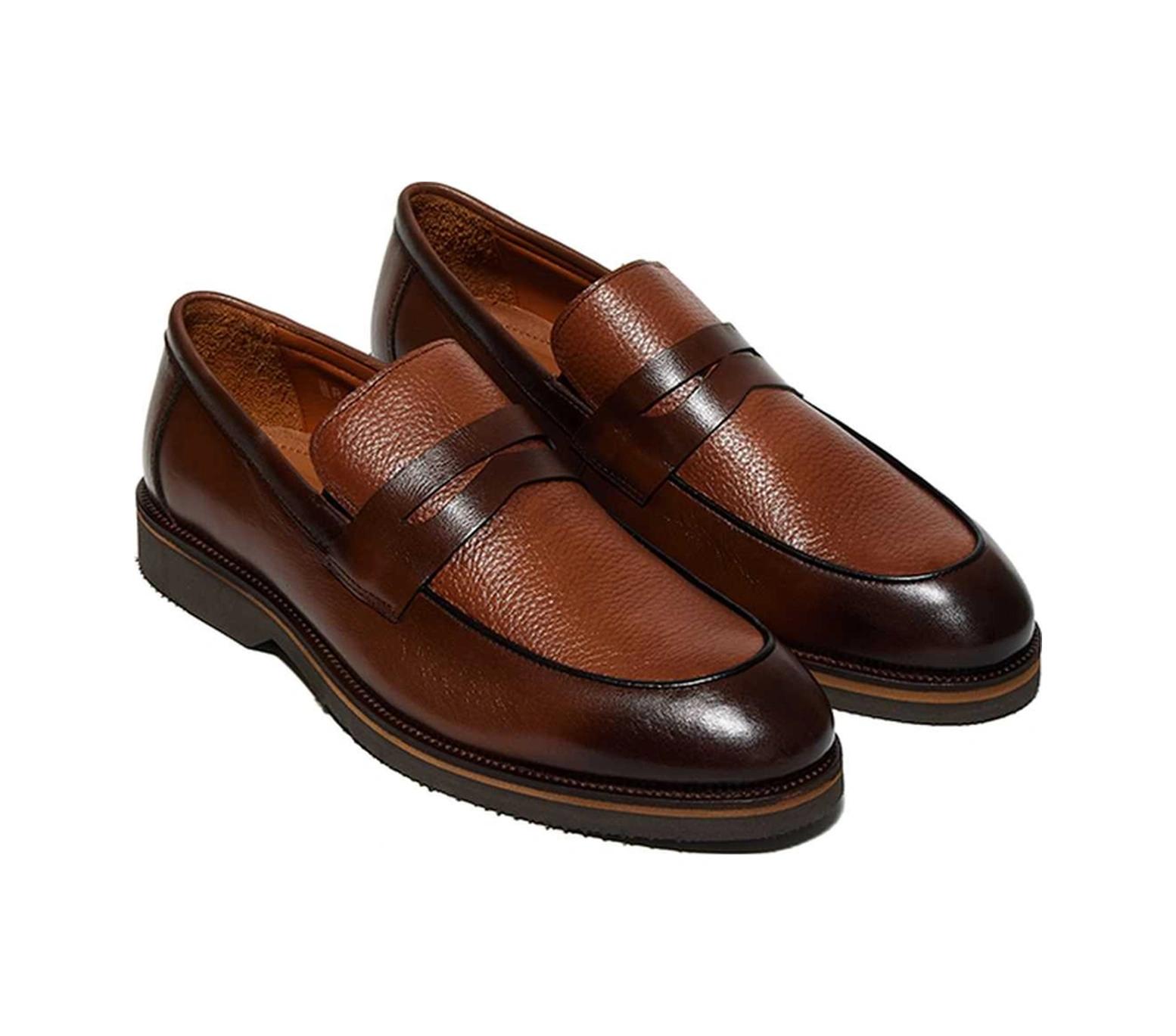 Bestello Bağcıksız Eva Taban Loafer 331-66210 Erkek Ayakkabı Taba