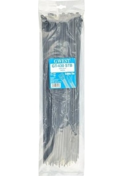 Gwest Gt 430 Stb 100 Adet 430x4.8mm Siyah Kablo Bağı
