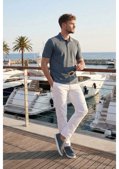 Buratti Erkek Polo Yaka T Shirt 5902127 Petrol PETROL