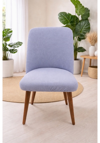 Oval Sandalye Kılıfı Büyük Oval Mutfak Sandalye Kılıfı Likralı Yıkanabilir Streç Lastikli 1 Adet Gri