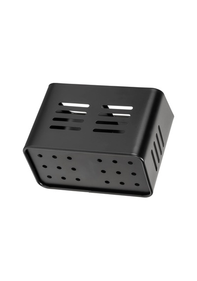 Baco Çatal Bıçak Sepeti, Siyah Açık Hava Mutfak Sepeti, Çatal Bıçak Takımı İçin Siyah Toz Kaplamalı Metalden Yapılmıştır, 16 X 13,5 X 9 Cm Çok Renkli