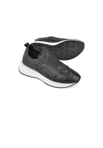 Ziya, Kadın Hakiki Deri Sneaker 1531050z26802480pk Siyah 1531050z26802480pk 000 Siyah
