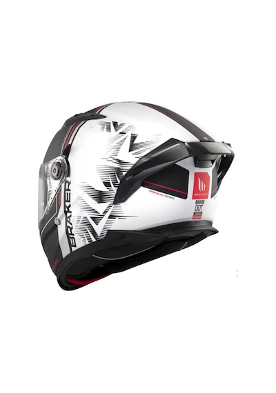 Mt Breaker Sv Charm A1 Mat Kapalı Kask Siyah - Beyaz