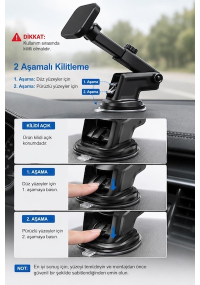 Araç İçi Telefon Tutucu Çok Amaçlı Magnetic Car Holder Jx-005 Siyah