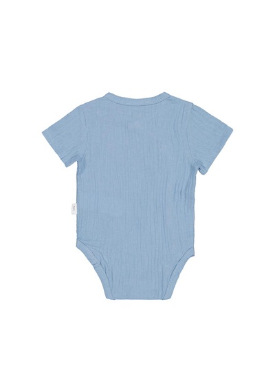 Civil Baby Ayıcık Baskılı 1-18 Ay Çıtçıtlı Badi - Mavi